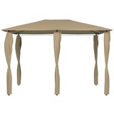  Sjenica s navlakama za stupove 3x4x2,6 m smeđe-siva 160 g/m² | shoptok.hr