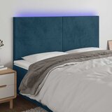  LED uzglavlje tamnoplavo 200x5x118/128 cm od tkanine | Eponuda.ba