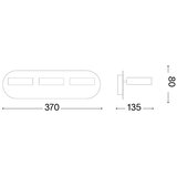 Ideal Lux led zidno spot svetlo oby 3xLED/6W/230V cri 90 bela | Eponuda.com