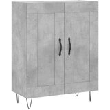  Komoda siva boja betona 69,5x34x90 cm od konstruiranog drva | shoptok.hr