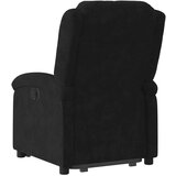  Naslonjač na podizanje crni baršunasti | shoptok.hr