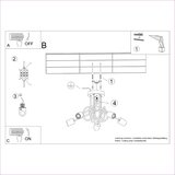 Nice Lamps Črna/v naravni barvi stropna svetilka 15x61 cm Tumber – | Shoptok.si
