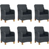  7-dijelni vrtni blagovaonski set tamnosivi | shoptok.hr