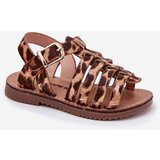 Boto Girls' Children's Sandals Made Of Eco Leather Leopard Mariana | ePonuda.com