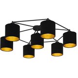 Eglo Staiti spot/7, e27, crna/ tekstil crno/zlatna | Eponuda.com