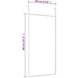  Ogledalo za vrata crno 40 x 80 cm od stakla i aluminija | shoptok.hr