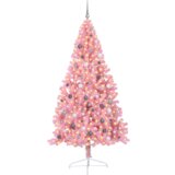  Umjetna preddekorirana božićna jelka Roza 240 cm PVC | Shoptok.si