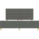  Postelja Temno Siva 200x200 cm Tkanina, (22049121) | Shoptok.si
