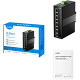 Cudy IG1008 8-Port Gigabit Industrial Switch, 8× GbE, Shielded, Dual-Power Redundancy, IP40 | Eponuda.com