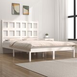 Furnova Posteljni okvir brez vzmetnice bel 160x200 cm trdna borovina, (21936369) Cene
