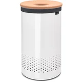 Koš za perilo, 60 L, bel