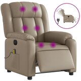Maison Chic Električni masažni naslanjač - Relax naslanjač kapučino umetno usnje, (22134414) Cene