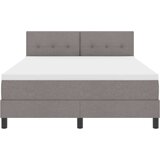 Box spring krevet Sivo-smeđa 140 x 190 cm tkanina | shoptok.hr