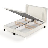 Maison de Rêve Bež tapecirani bračni krevet s prostorom za odlaganje 180x200 cm Musca – | shoptok.hr