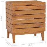  Košara za rublje 40 x 30 x 45 cm od masivne tikovine | shoptok.hr