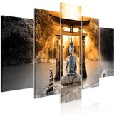  Slika - Buddha Smile (5 Parts) Wide Orange 100x50 Cijene