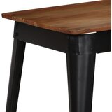 Furnova Jedilna miza iz trdnega akacijevega lesa in jekla 120x60x76 cm, (21946300) | Shoptok.si