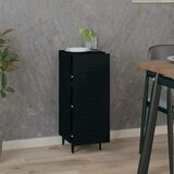  Komoda crna 34,5 x 34 x 90 cm od konstruiranog drva | shoptok.hr