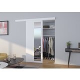 ADRK Drsna stenska vrata z ogledalom MALTA 76 cm - BELA | Shoptok.si