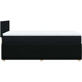  Box spring krevet s madracem crni 80 x 200 cm od tkanine Slike