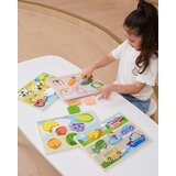 Viga drvena slagalica montessori 2u1 puzzle farm figure | shoptok.hr
