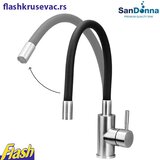  Granitna sudopera Ulgranit ULG560 (SIVA) + fleksibilna slavina Minotti - SET | Eponuda.com