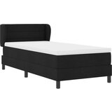  Posteljni okvir z vzmetnico Črna 100x200 cm Tkanina, (22052756) | Shoptok.si