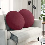 vidaXL Sedežne blazine 2 pcs Vinorodna rdeča Ø80 x 29 cm blago | Shoptok.si