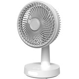 Platinet Ventilator stolni prijenosni , 3000MAH, PRDF0536 , s punjivom baterijom i LED svjetlom, bijeli | shoptok.hr