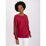 RUE PARIS Sweatshirt-RV-BL-7458.16-burgundy | Shoptok.si
