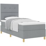  s opruga kutije Svijetlo siva 90 x 190 cm tkanina | shoptok.hr