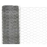  Mrežna ograda od pocinčanog čelika za kokoši 25 x 1,2 m srebrna | shoptok.hr