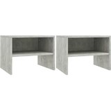  Noćni ormarići 2 kom boja betona 40x30x30 cm konstruirano drvo | shoptok.hr
