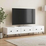 TV ormar s ladicama Bijela visokog sjaja 147 x 34,5 x 30 cm u