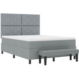  Krevet s opruga kutije Svijetlo siva 160 x 200 cm tkanina | shoptok.hr