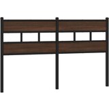  Uzglavlje smeđa boja hrasta 150 cm čelik i konstruirano drvo | shoptok.hr
