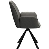 Actona Temno siv jedilni stol z nasloni za roke Graham – | Shoptok.si
