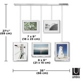 Umbra Kovinski stenski okvirji v kompletu 5 ks v srebrni barvi 70x80 cm Exhibit – | Shoptok.si