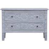  Komoda s 2 ladice 90 x 30 x 60 cm od masivnog drva mahagonija | Eponuda.com
