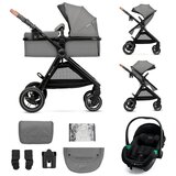 Kinderkraft esme pro kolica za bebe 3u1 gray Cene