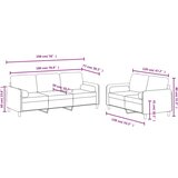 vidaXL 2-dijelni set sofa s jastucima ružičasti baršunasti | shoptok.hr