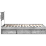  Okvir za krevet s madracem Betonska siva 100 x 200 cm | shoptok.hr
