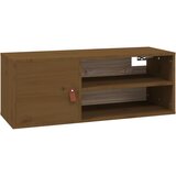 Maison Chic Stenska omarica - Zidna omarica medeno rjava 80x30x30 cm trdna borovina iu1122, (22063483) | Shoptok.si