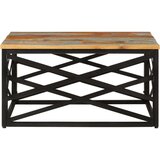 vidaXL stolić za kavu 68 x 68 x 35 cm od masivnog obnovljenog drva | shoptok.hr