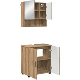 vidaXL Komplet pohištva za kopalnico z vrati 2 pcs artisan hrast | Shoptok.si