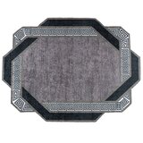 Conceptum Hypnose Tepih Hmnt955, Heksagonalni, 80x150 cm, Crno-sivi | ePonuda.com
