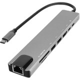 Čitač KARTICA Hytech HY-USBC82 4K-30Hz / 2xUSB3.0 1xUSB2.0 100Mbps PD, TypeC Data, SD/TF Cijene