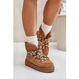 Kesi Suede women's snow boots with chunky lacing D.Franklin Brown Cijene