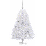  Umjetno božićno drvce s nogom Bijela 120 cm PVC i čelik | shoptok.hr