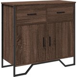 Maison Chic Komoda - Predalnik rjavi hrast 79,5x35,5x74,5 cm inženirski les, (21717658) Cene